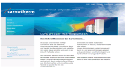 Desktop Screenshot of carnotherm.de