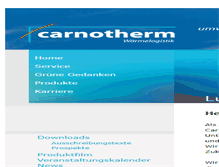 Tablet Screenshot of carnotherm.de